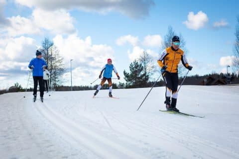 hiihtäjät himos jämsän seudulla