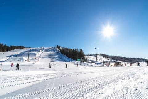 himos jämsä laskettelu rinteet talvella